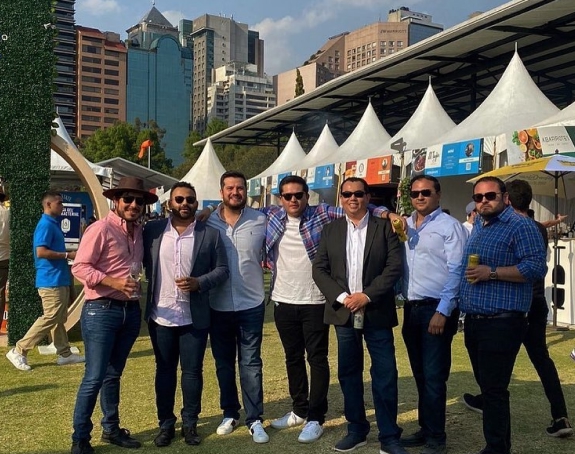 El Faro Seafood team attending outdoor food festival.
